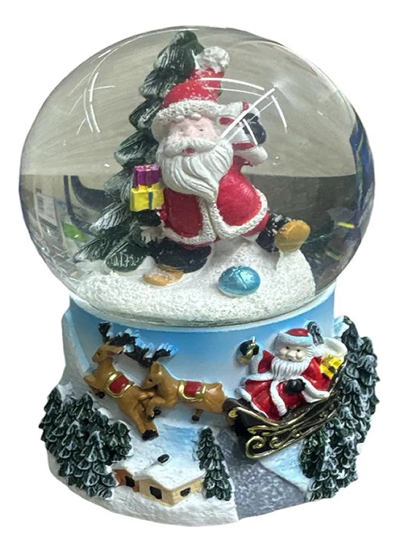 Bola De Cristal Musical 3d Copo Nieves Navidad